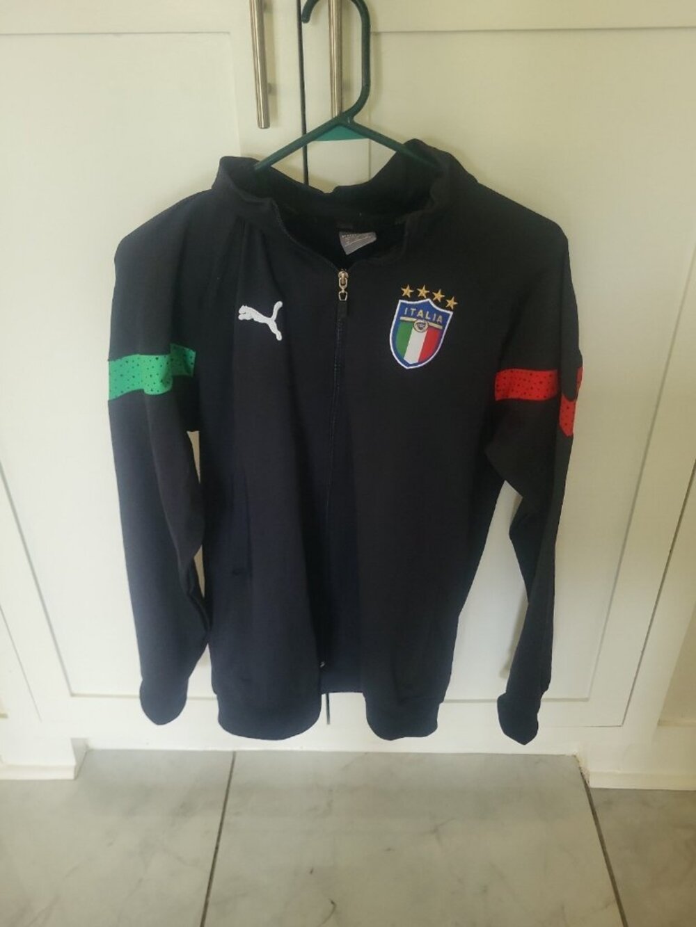 Men's Puma Italia Full Zip Track Athletic Jacket XL
